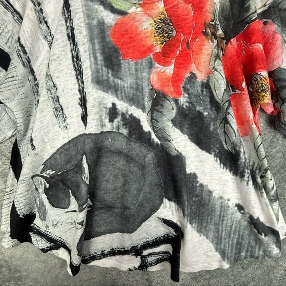 Et Lois Top Womens Small Sunbeam Catnap Lightweight Oversized Short Sleeve - Picture 5 of 11